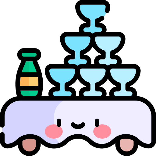 Table birthday and party table alcohol icon