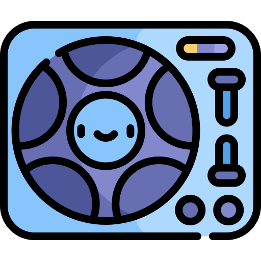 Turntable music player music and multimedia ui icon