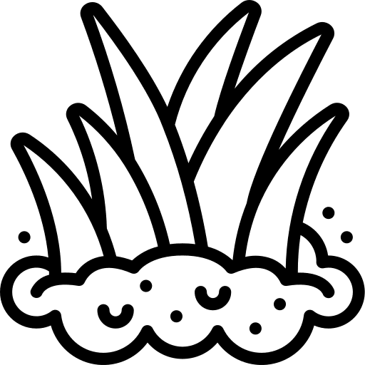 Grass lawn gardening grass icon