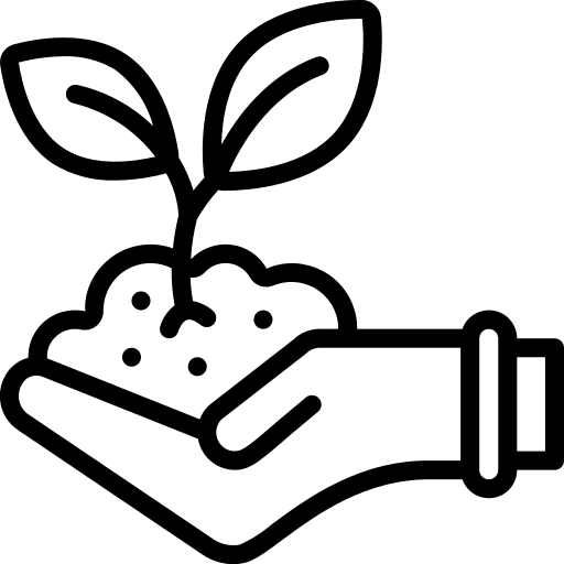 Plant growth social responsability icon