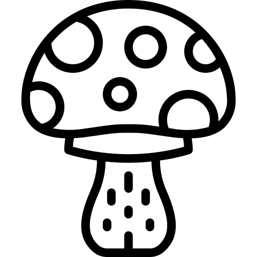 Toadstool fungus weather mushroom icon