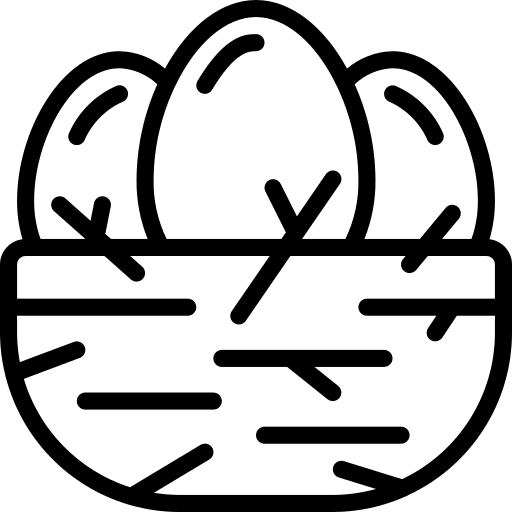 Eggs easter bird pet icon