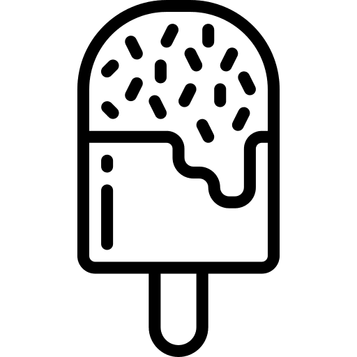 Ice lolly dessert ice cream summertime icon