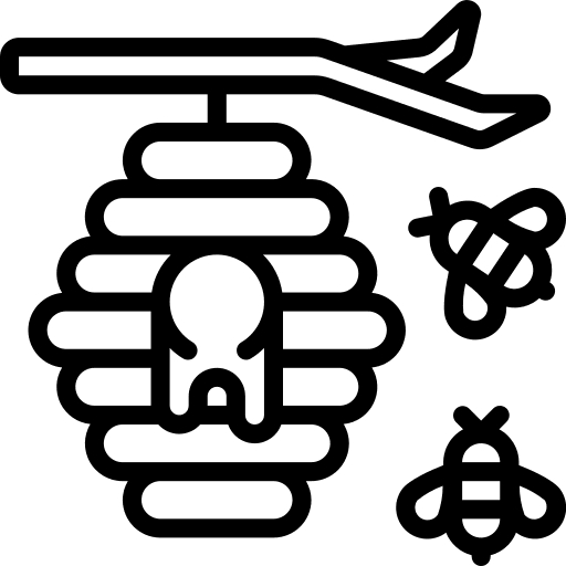 Beehive food farming honey icon
