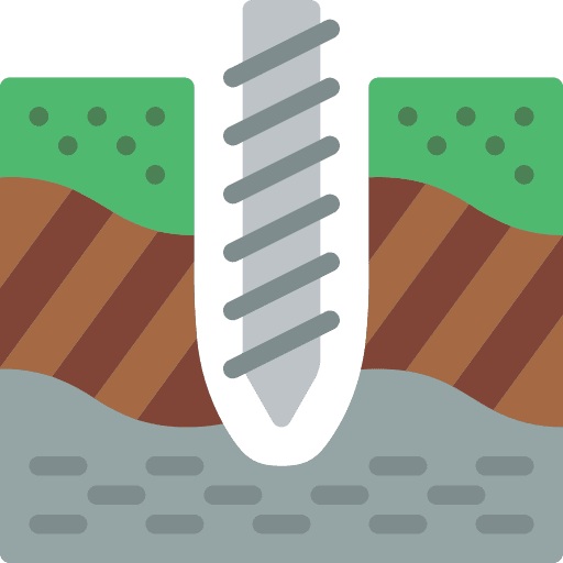 Drill layers construction and tools ground icon
