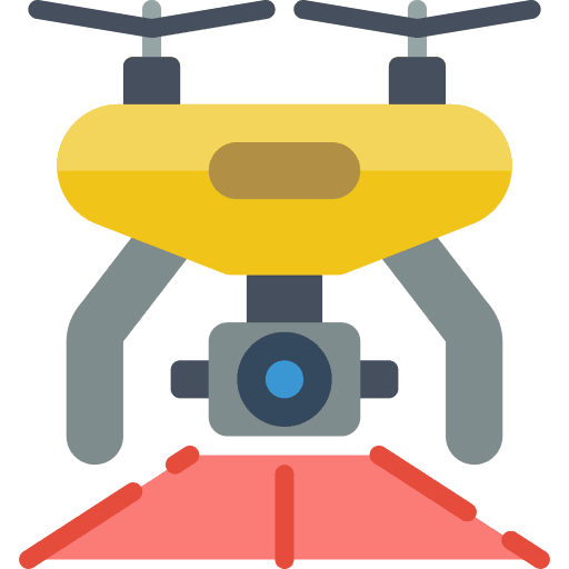 Drone technology camera drone icon