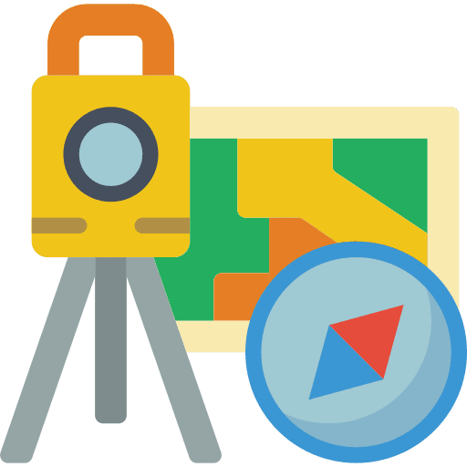 Mapping measuring mapping map icon