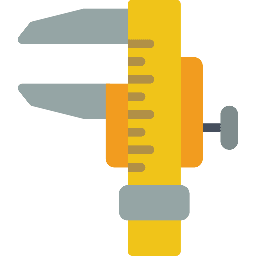 Caliper measure ruler project icon