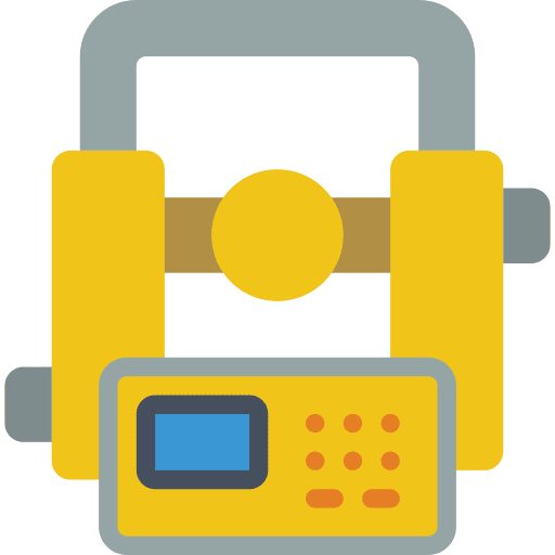 Equipment survey equipment engineer icon