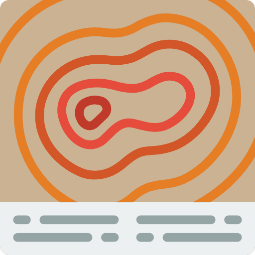 Map map scan land icon