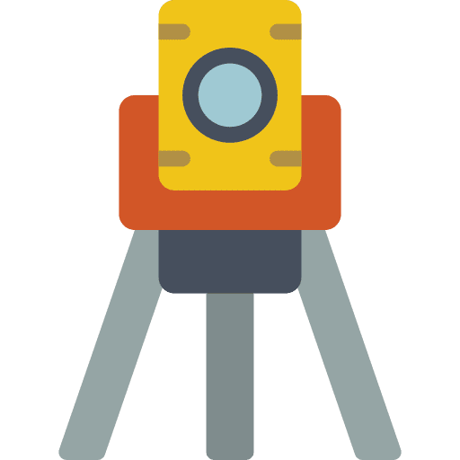 Tripod measure work survey icon