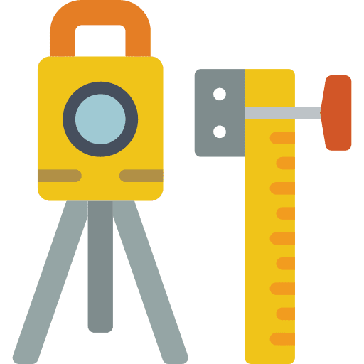 Tripod work height survey icon