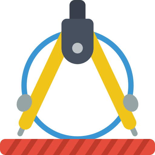 Compass edit tools construction and tools drawing icon