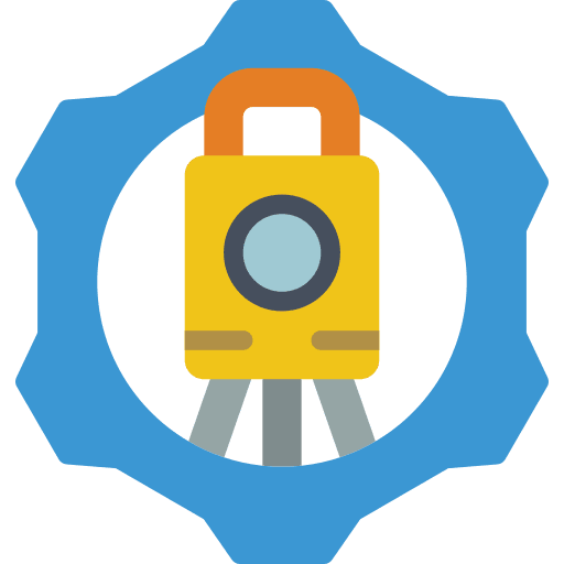 Gear digital measurement gear icon