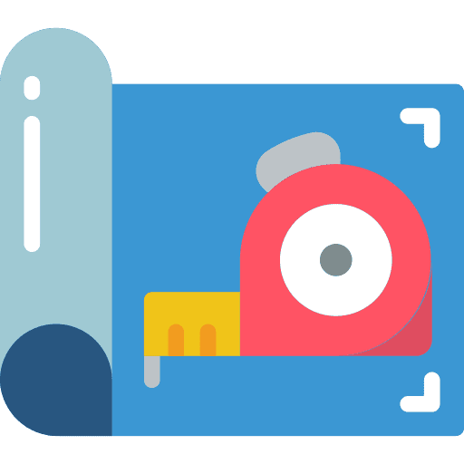 Plans tape measure measuring tape measure icon