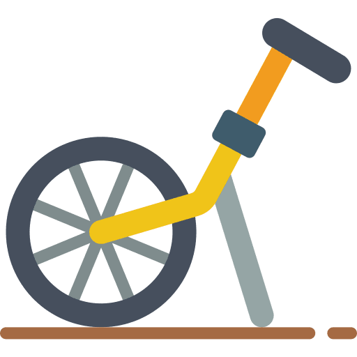 Wheel measuring construction and tools wheel icon