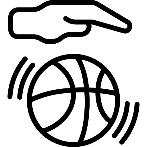 Ball play sports and competition dribble icon