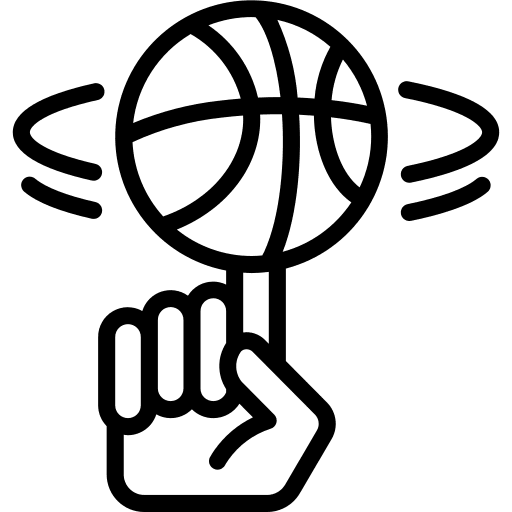 Ball trick skills hand icon