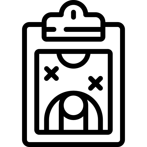 Clipboard court game clipboard icon