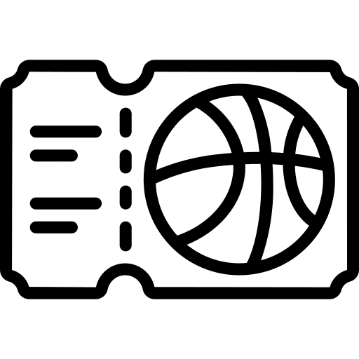 Ticket ticket basketball game icon