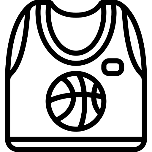 Vest jersey sports and competition ball icon