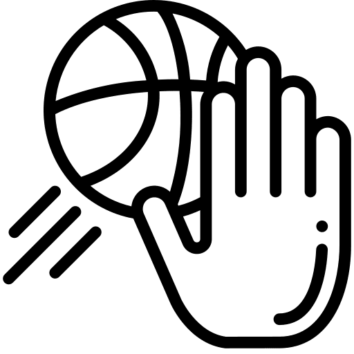 Ball ball block hand icon