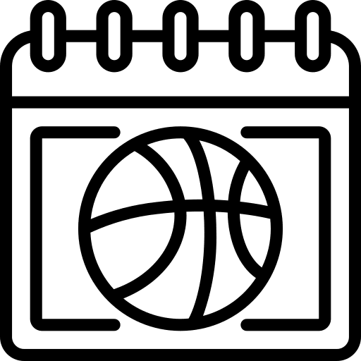 Calendar ball date game icon