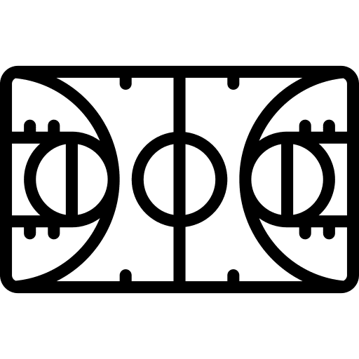 Court rules basketball sports and competition icon