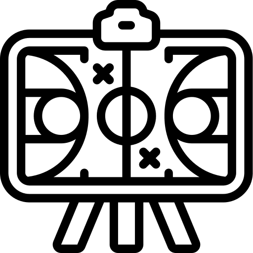 Presentation court play presentation icon