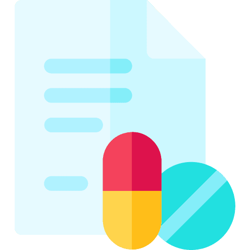 Prescription medicine and health prescribing prescription icon