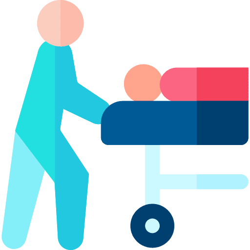 Emergency exit healthcare and medical sign signaling icon