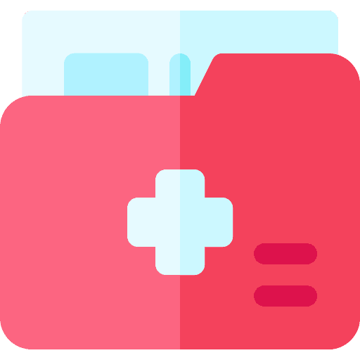 Medical record medical record diagnosis healthcare and medical icon