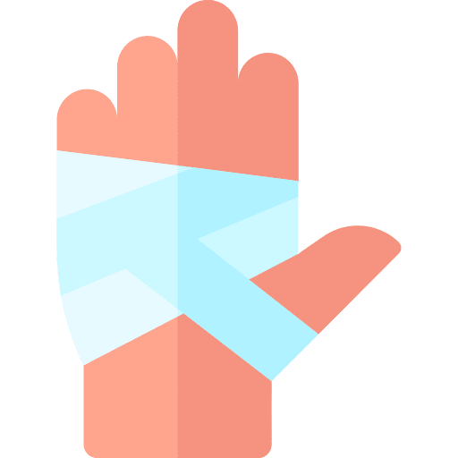 Bandage body parts broken hand health icon