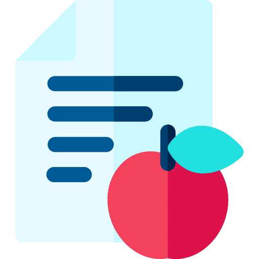 Diet document healthy food vegetarian icon