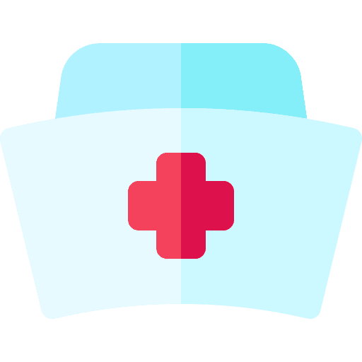 Nurse bonnet nurse hospital icon