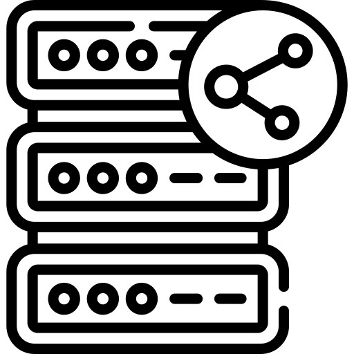 Server storage server technology icon