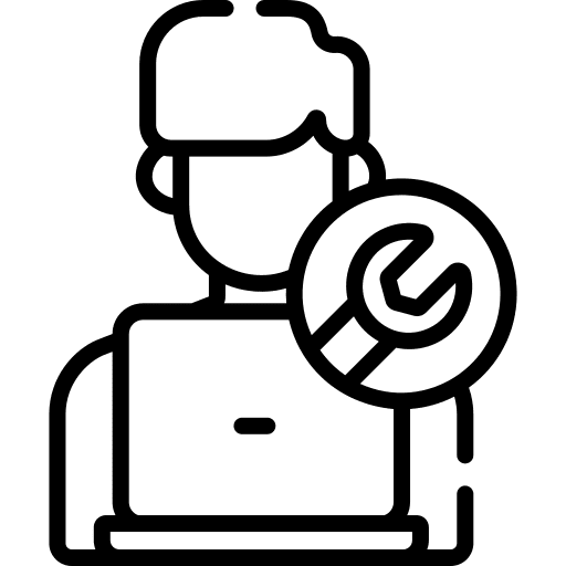 Technical support profession and jobs service support icon