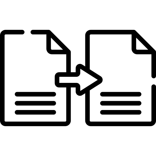 Transfer settings files ui icon