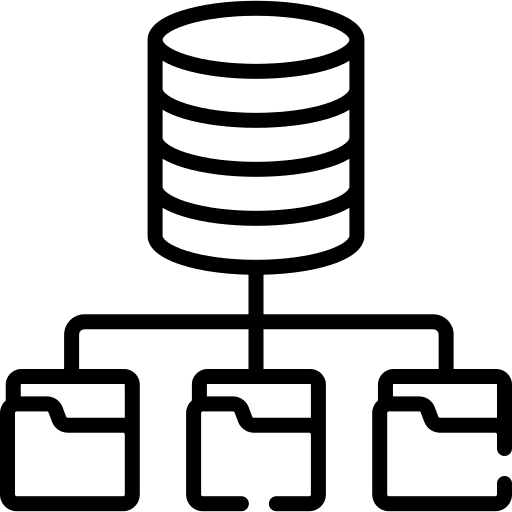 Database folders server ui icon