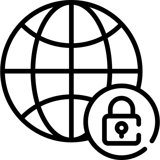 Global security defense antivirus global security icon