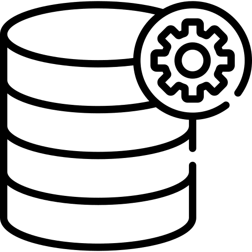 Settings data computer technology icon