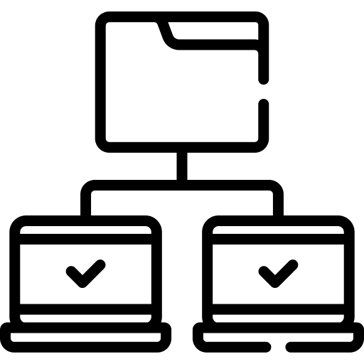 Shared folder secure files and folders encryption icon