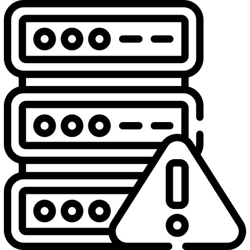 Warning failure warning fault icon