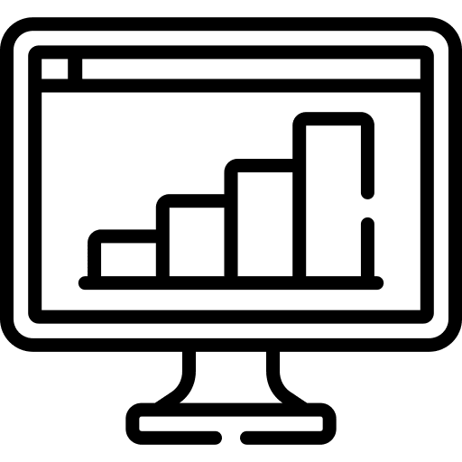 Graphic technology monitoring graphic icon