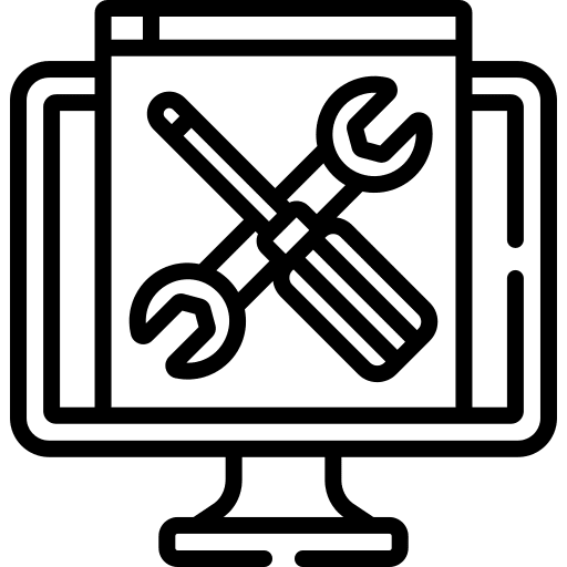 Optimization settings monitor screen icon