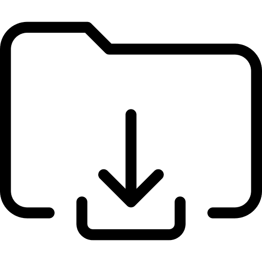 Download folder web direct download icon