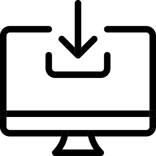 Downloading application downloading download icon