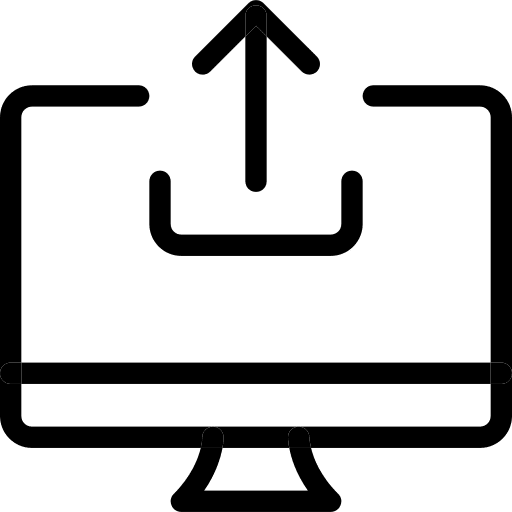 Upload multimedia option upload computer icon