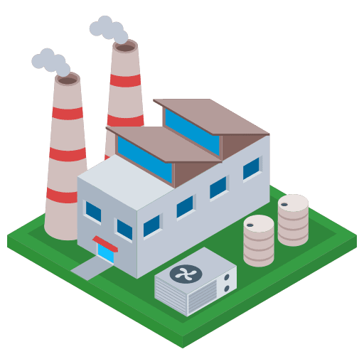 Power generation power generation industrial plant icon