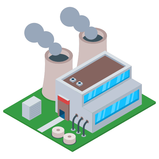 Power industry buildings power power industry icon